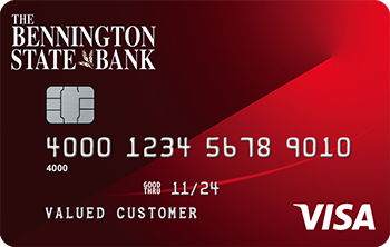 Bennington State Bank Visa Credit Card combines local service with purchasing power