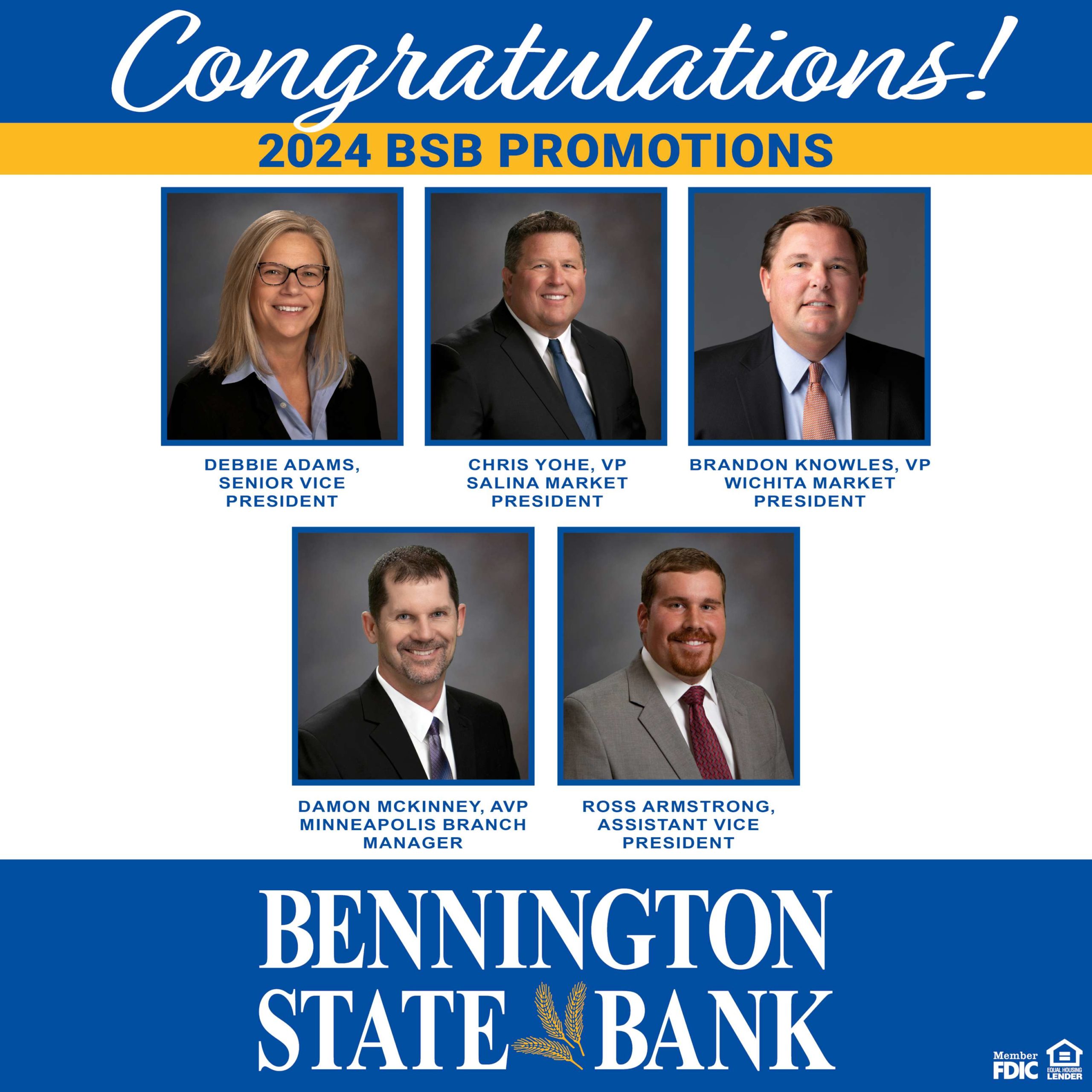 Bennington State Bank promotions 2024