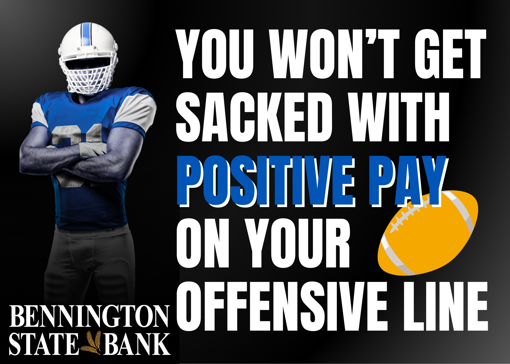 Bennington State Bank Treasury Management offers Positive pay to prevent check fraud for your busines